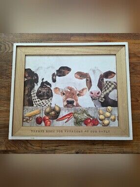 Hobby Lobby Rustic Cow Trio Wall Art in Brown and White